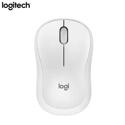 Logitech M240 Kabellose Bluetooth Silent Mouse Weiß – für Windows Mac Laptop PC, tragbar, geräuschloses Klicken, Büroarbeit