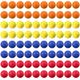 Junkin 80 Pcs Foam Golf Balls Rubber Practice Balls Realistic Feel and Flight Sport Training for Indoor or Outdoor Backyard Golf Training(Orange, Dark Blue, Red, Yellow)