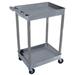 Luxor Tuffy Utility Cart Plastic in Black | 37.5 H x 24 W x 18 D in | Wayfair STC11-B