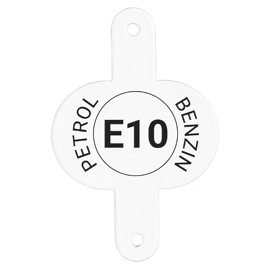 BW® Clip für Kraftstoffkenneichnung für Kraftstoffkanister Metall Benzinkanister 1 Stk. Benzin E10 - Made in Europe Image