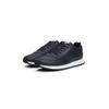 Sneaker TOMMY HILFIGER "NEW RUNNER EVA LTH ESS", Herren, Gr. 45, blau (dunkelblau), Leder, Lederimitat, sportlich, Schuhe, Freizeitschuh, Halbschuh, Schnürer mit sportiver Lochung