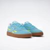 Sneaker REEBOK CLASSIC "CLUB C REVENGE", Gr. 36, digital blau, solar acid gelb, gum, Leder, Synthetik, Textil, sportlich, Schuhe