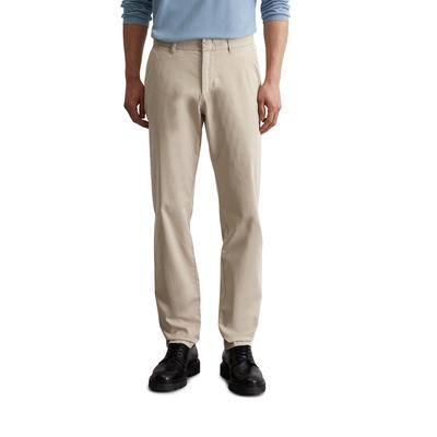 Chinohose MARC O'POLO "aus Bio-Baumwolle-Mix", Herren, Gr. 34, Länge 36, grau (dapple gray), Obermaterial: 97% Baumwolle, 3% Elasthan, unifarben, casual, gerade, unten schmal normal, Hosen Image