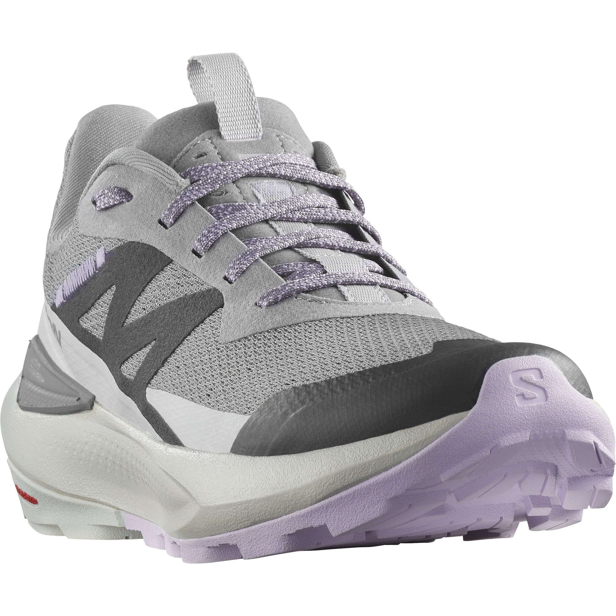Outdoorschuh SALOMON "ELIXIR ACTIV W", Damen, Gr. 41, grau (sharkskin, glacier gray, orchid petal), Synthetik, Textil, Schuhe Outdoorschuh