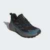 Wanderschuh ADIDAS TERREX "TERREX TRAILMAKER 2 GORE-TEX", Gr. 48, core schwarz, grau six, preloved teal, Textil, Synthetik, sportlich, Schuhe, wasserdicht