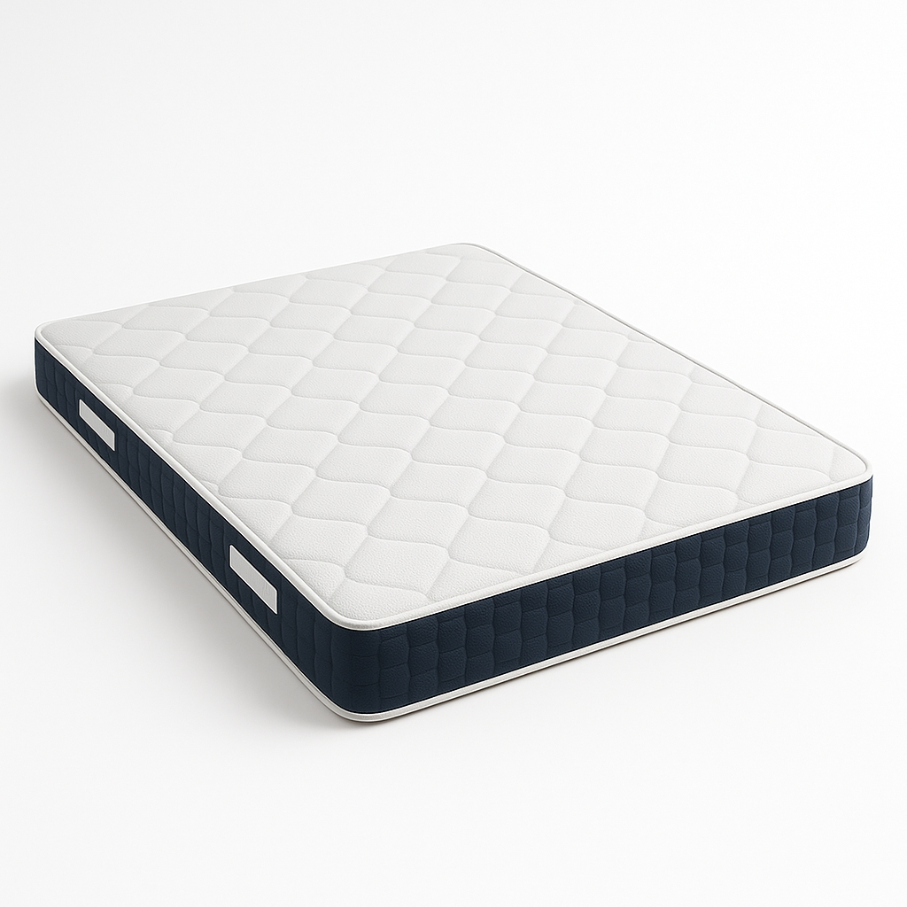 THE WHITE STONE Französisches Doppelbett 135 X 190 Taschenfedern und Memory Foam | Höhe 30 cm | Allergikerfreundlich | Made in Italy Image