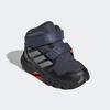 Wanderschuh ADIDAS TERREX "TERREX SKYCHASER MID GORE-TEX KIDS E", Gr. 22, shadow navy, grau three, semi impact orange, Textil, Synthetik, sportlich, Schuhe, wasserdicht
