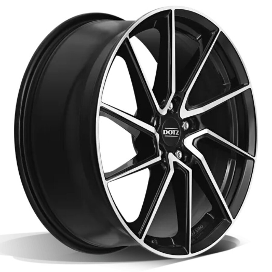 Jante Alu Dotz Spa 17 Pouces - 7.5x17 5x100 Et35 Noir Face Polie