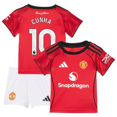 Manchester United adidas Home-Kit Baby 2025-26 mit Aufdruck Cunha 10 Image
