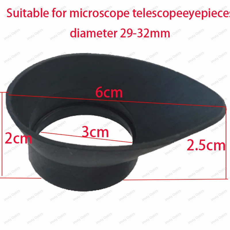 2 Stück 29–32 mm Okular Gegenlichtblende Augenmuscheln Innendurchmesser 30 mm Augenmuschel für Stereo-Biologisches Teleskop-Zubehör Image