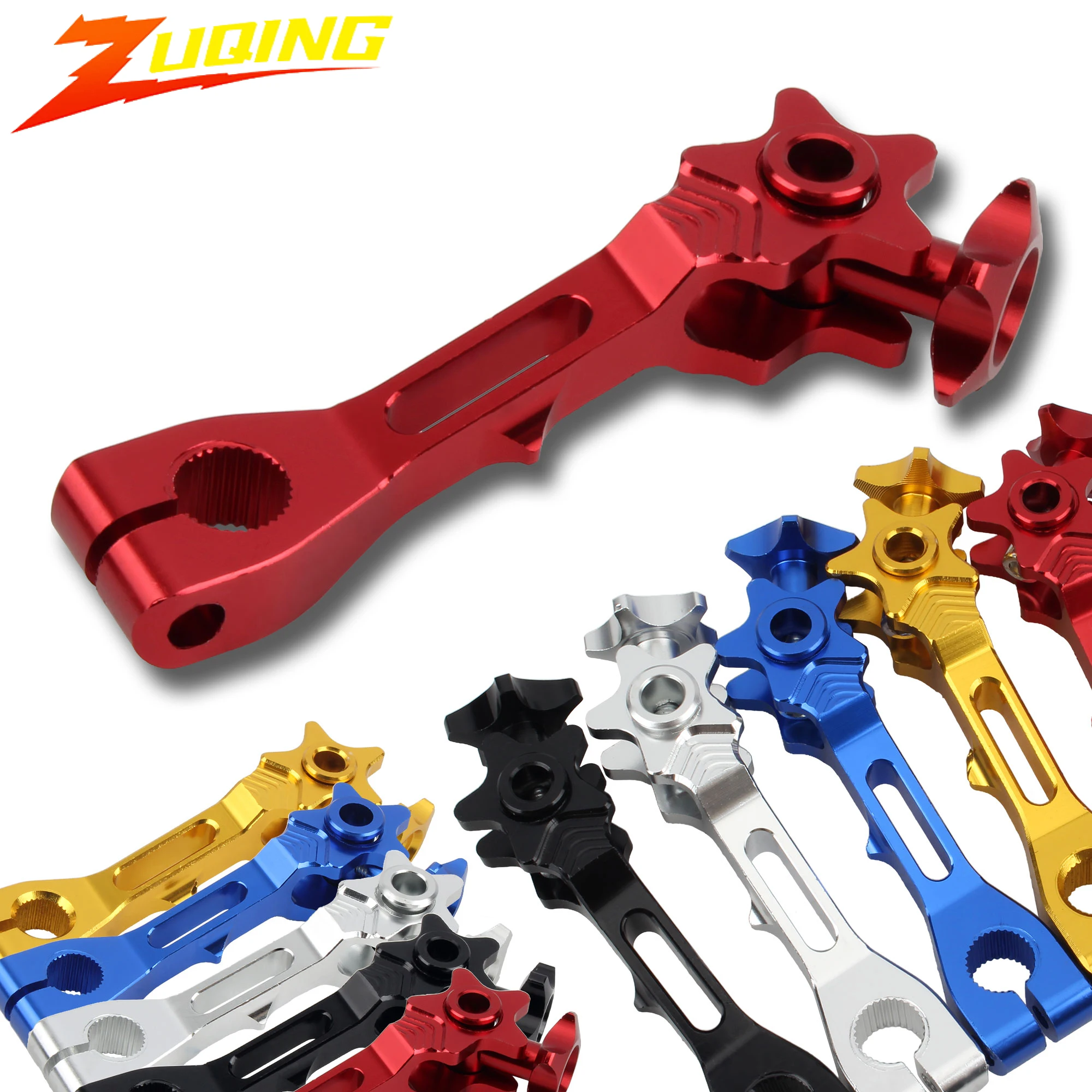Motorrad Bremse Hinten Rocker CNC Einstellbare Spannung Hebel Motorrad Pit Dirt Bike ATV Universal Modifikation Teil Zubehör Image