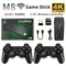 Videospiel Sticks M8 Konsole 2,4G Dual Wireless Controller Game Stick 4K 10000 spiele 64GB Retro spiel für Dropshipping Weihnachten Geschenk