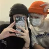 Neue koreanische Version All-Match-Hip-Hop-Hut im Basic-Stil, perforierte Pin-Gold-Hüte, gestrickte Woll-Curling-Mütze für Männer und Frauen