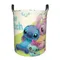 Custom Lilo And Stitch Laundry Hamper Large Storage Basket Kids Nursery Toy Organizer