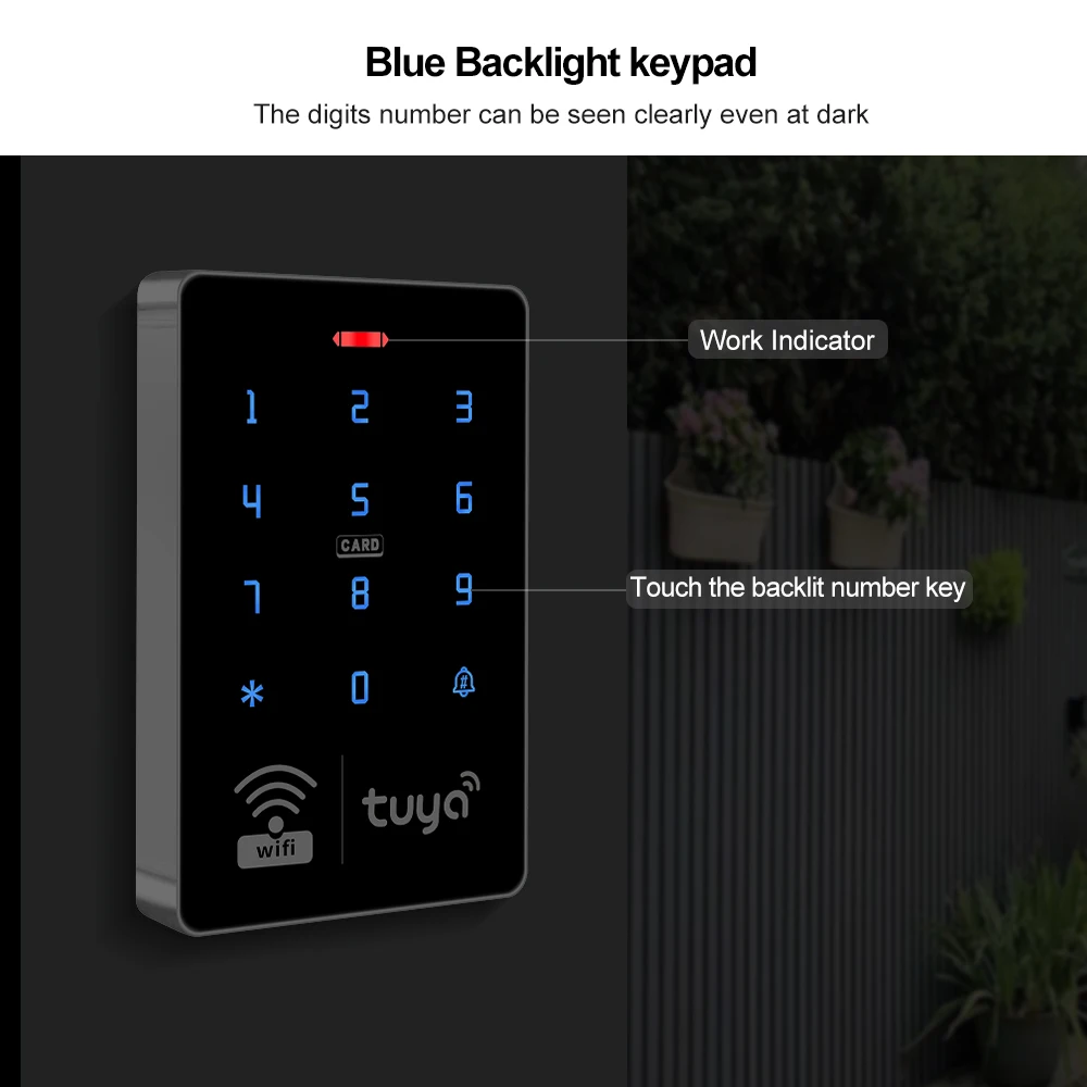 5YOA Wifi Tuya Tür Access Control System Set Wasserdichte RFID Tastatur Controller APP Remote Entsperren Elektrische Magnetische Strike Schlösser Image
