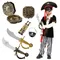 Kunststoff Piratenmesser Spielzeug Piraten Dolch für Kinder Cosplay Dekor DIY Halloween Party Supplies Horror Requisiten Schwerter Schädel Säbel