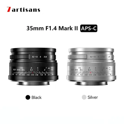 7artisans 35mm F1.4 Mark II APS-C Prime Lens For Sony ZVE10 NEX-6 Fujifilm FX Canon EOS-M Olympus Lumix M43 Canon RF Nikon Z5