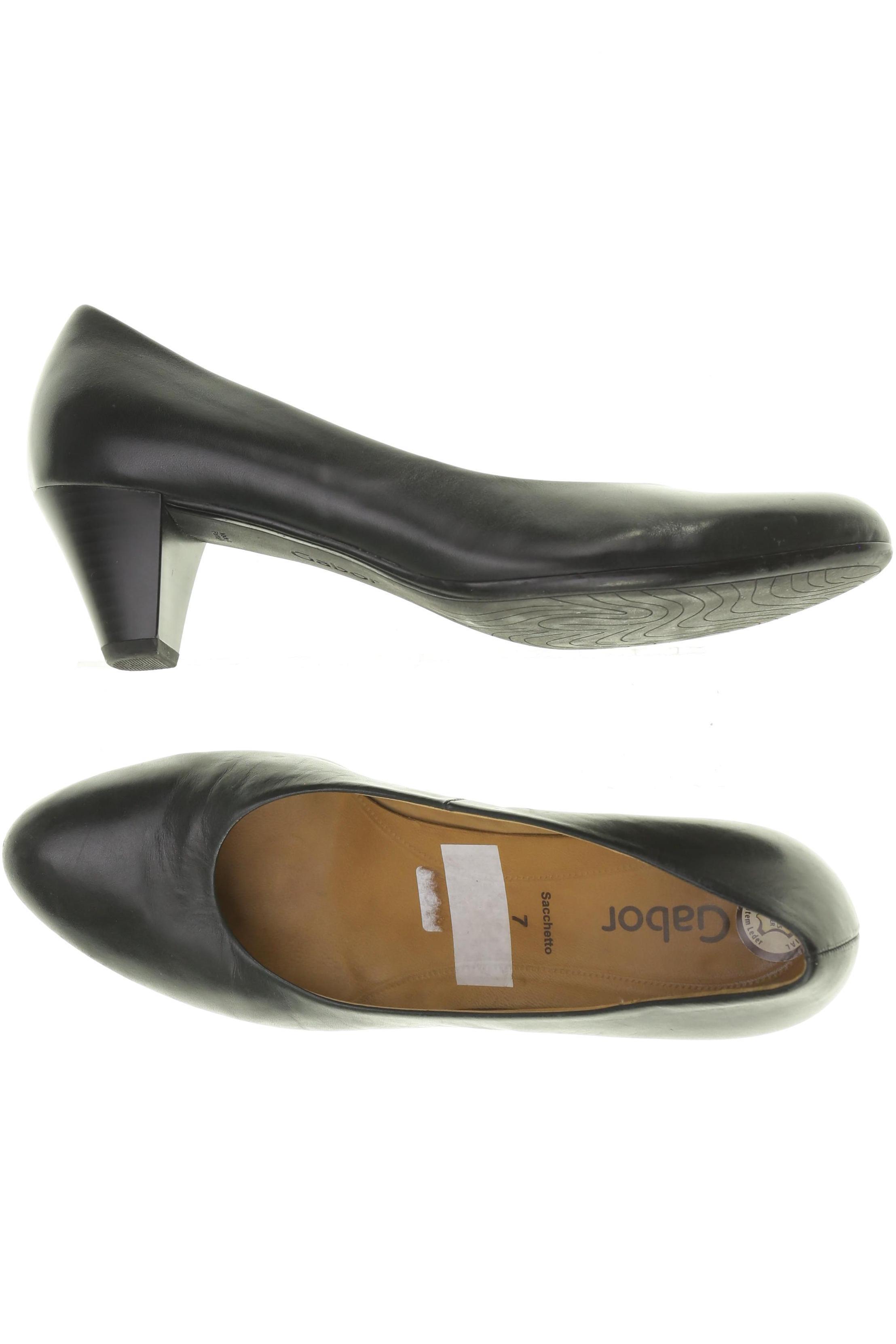 Gabor Damen Pumps, Gr. 7, schwarz, Leder Image