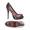 Iron Fist Damen Pumps, Gr. 39, schwarz, Kunstleder