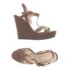 Pura Lopez Damen Sandale, Gr. 40, braun, Leder