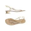 Lola Cruz Damen Sandale, Gr. 40, gelb, Leder