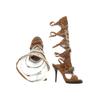 Jeffrey Campbell Damen Sandale, Gr. 6, braun, kein Etikett