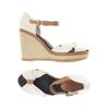 Tommy Hilfiger Damen Sandale, Gr. 35.5, weiß, kein Etikett