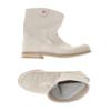 Nobrand Damen Stiefelette, Gr. 38, grau, Leder