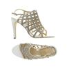 Café Noir Damen Sandale, Gr. 39, silber, kein Etikett