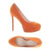 Zign Damen Pumps, Gr. 38, orange, Leder