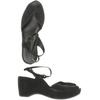 Roberto del Carlo Damen Sandale, Gr. 38, schwarz, Leder