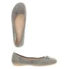 Marc Shoes Damen Ballerinas, Gr. 39, grau, Wildleder