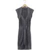 French Connection Damen Kleid, Gr. 36, grau, Elasthan, Synthetik, Viskose