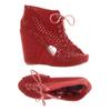 Iron Fist Damen Pumps, Gr. 41, rot, Kunstleder