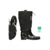 Dockers Damen Stiefel, Gr. 39, schwarz, Baumwolle, Kunstleder, Kunststoff