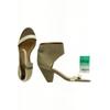Jeffrey Campbell Damen Sandale, Gr. 9.5, grün, Leder