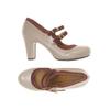 Chie Mihara Damen Pumps, Gr. 39, beige, Leder