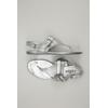 Hogan Damen Sandale, Gr. 40, silber, kein Etikett