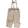 Meindl Herren Stoffhose, Gr. 54, grau, Leder, Leinen