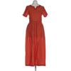 Giesswein Damen Kleid, Gr. 34, orange, Leinen