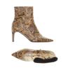 H&M Damen Stiefelette, Gr. 39, gelb, Baumwolle