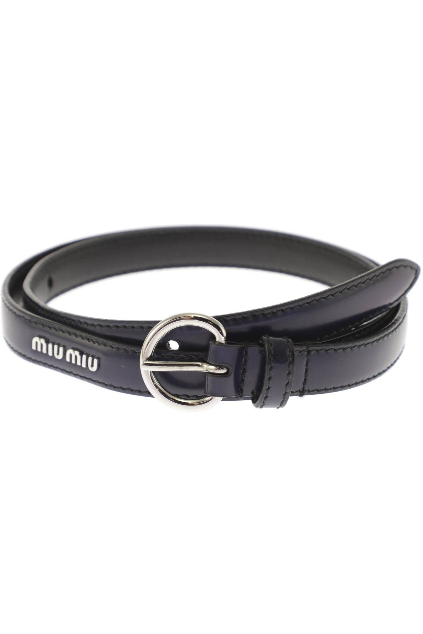 Miu Miu Damen Gürtel, Gr. 70, marineblau, kein Etikett Image