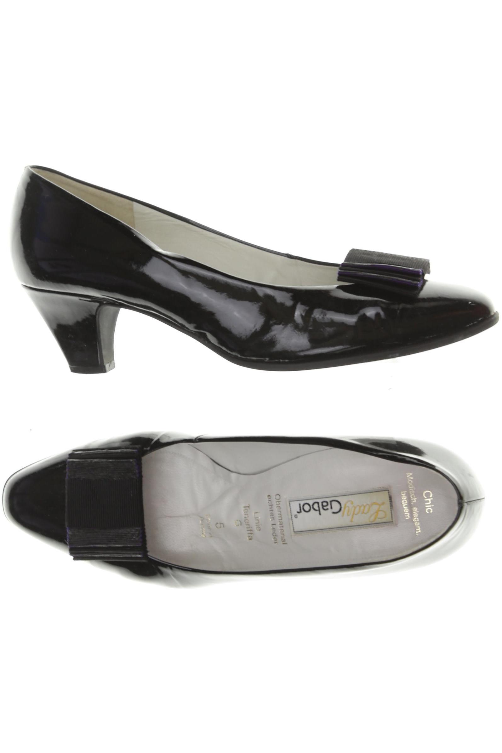Gabor Damen Pumps, Gr. 5, schwarz, Leder Image
