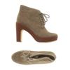 Kors Michael Kors Damen Stiefelette, Gr. 7, beige, Leder
