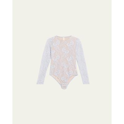 Zimmermann Long-Sleeve Lace Bodysuit