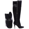 Michael Michael Kors Damen Stiefel, Gr. 8, schwarz, Leder