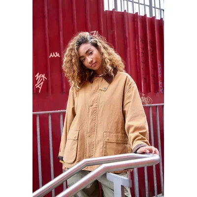 BDG Nina Canvas Jacket - Tan S at Urban Outfitters