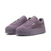 Sneaker PUMA "KARMEN II", Gr. 38,5, plum jam, raisin, puma silber, Leder, sportlich, Schuhe