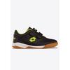 Hallenschuh LOTTO, Gr. 26, schwarz (schwarz, fr.gelb), Synthetik, sportlich, Schuhe, mit Klettverschluss