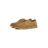 Schnürschuh TOMMY HILFIGER "TOMMY HILFIGER SUEDE MOC T DERBY", Herren, Gr. 43, braun (hellbraun), Veloursleder, unifarben, Basic, Schuhe, Schnürschuh, Halbschuh, Businesschuh mit Mokassin-Naht